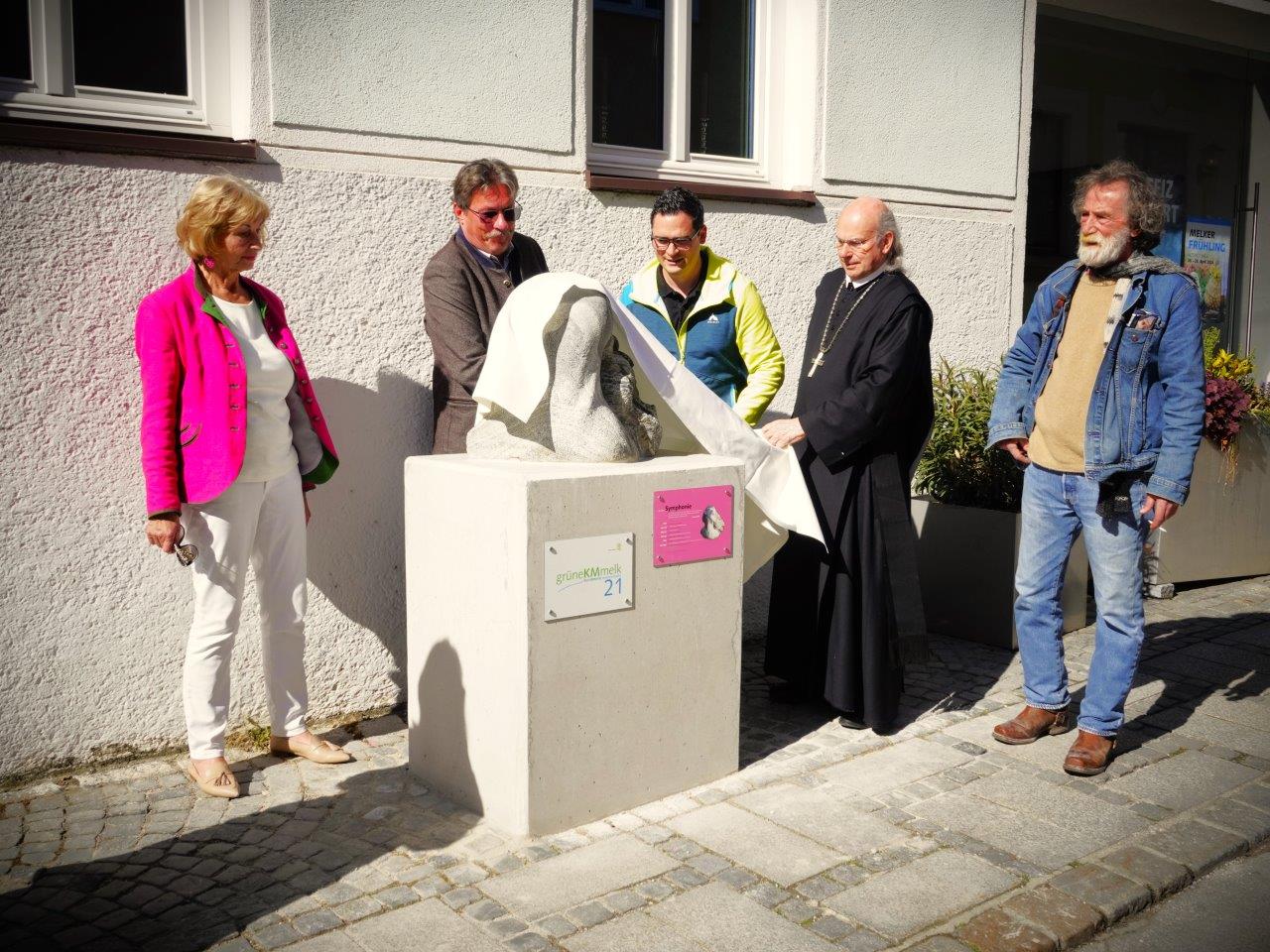 Enthüllung Skulptur Symphonie in Melk 2024